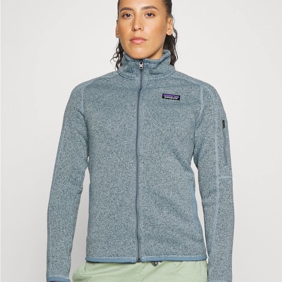 Patagonia Women's Light Blue Fleece Jacket - Picture 2 of 6